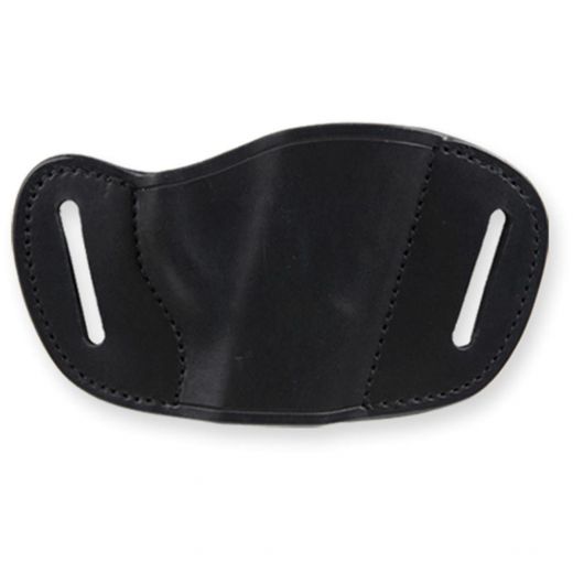 Bulldog Black Molded Leather Belt Slide Holster (Right Hand) – Fits Small Frame Autos