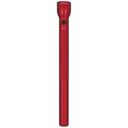 Maglite Xenon 6-Cell D Flashlight, Red