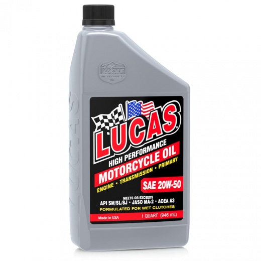 Lucas Oil Sae 20W-50 Motorcycle Oil - 1 Quart