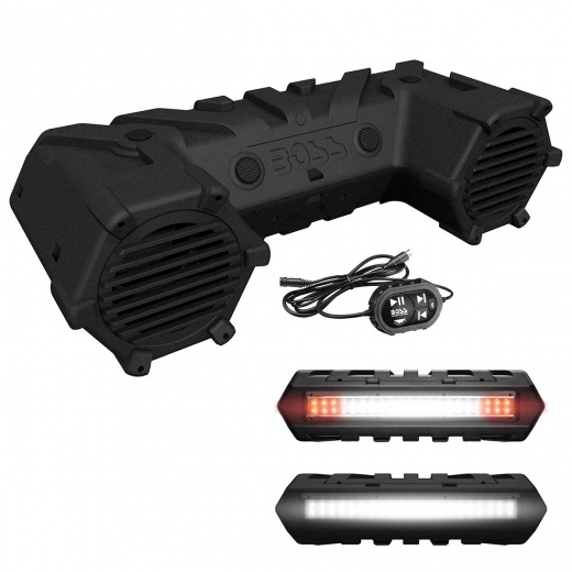Boss Audio 8 ATV Sound System with LED Light Bar & Bluetooth, 700 Watts Max