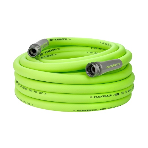 Flexzilla Garden Hose - 5/8" x 50' with 3/4" - 11 1/2 GHT Fittings, ZillaGreen