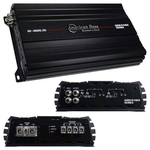 American Bass Godfather 2 Channel Amplifier, 1240W RMS