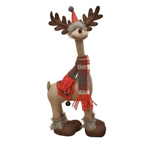 Standing Plush Long Neck Reindeer