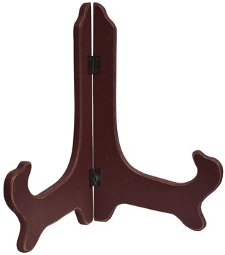 Primitive Colors Wooden Plate Stand, 9", 3 Asstd