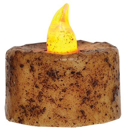 Burnt Ivory Timer Tealight