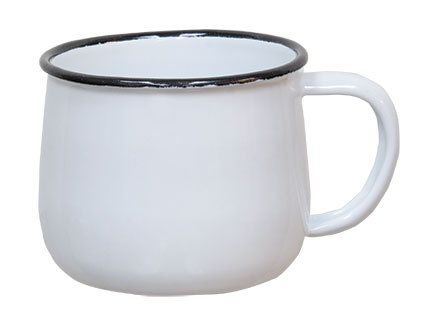 Charming Distressed Enamel Mug for Home Decor