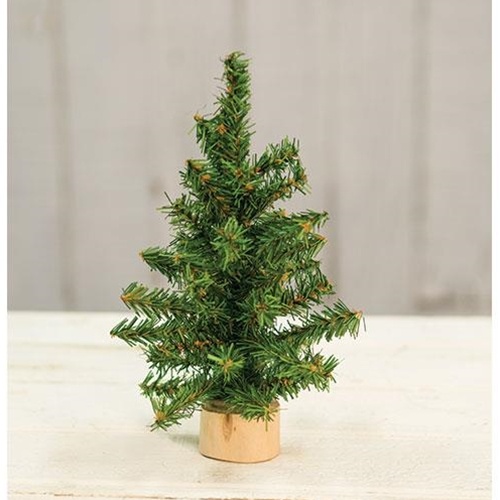 Mini Tree with Wood Base, 8"