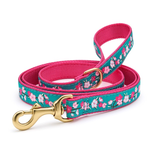 Cherry Blossoms Dog Lead - Up Country