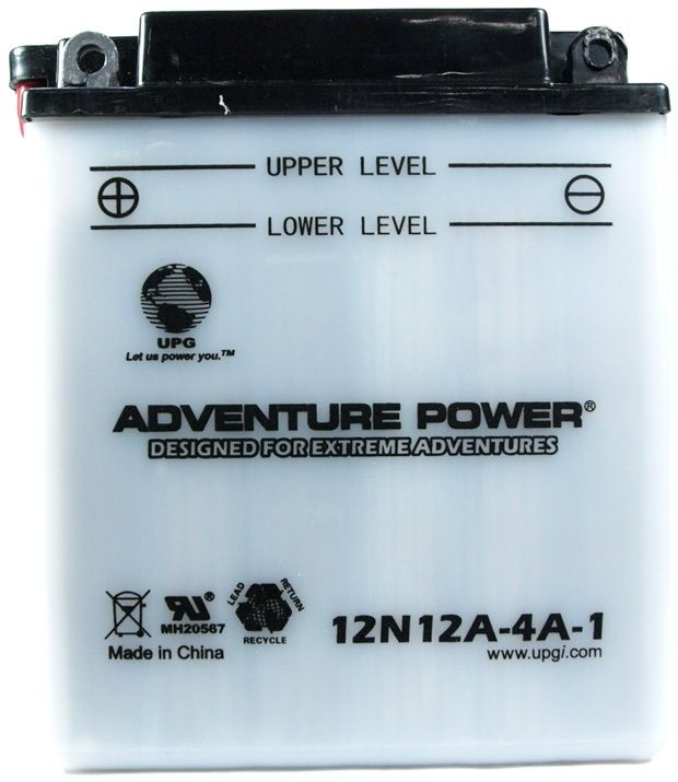UPG Adventure Power Lead-Acid Conventional: 12N12A-4A-1, 12 AH, 12V