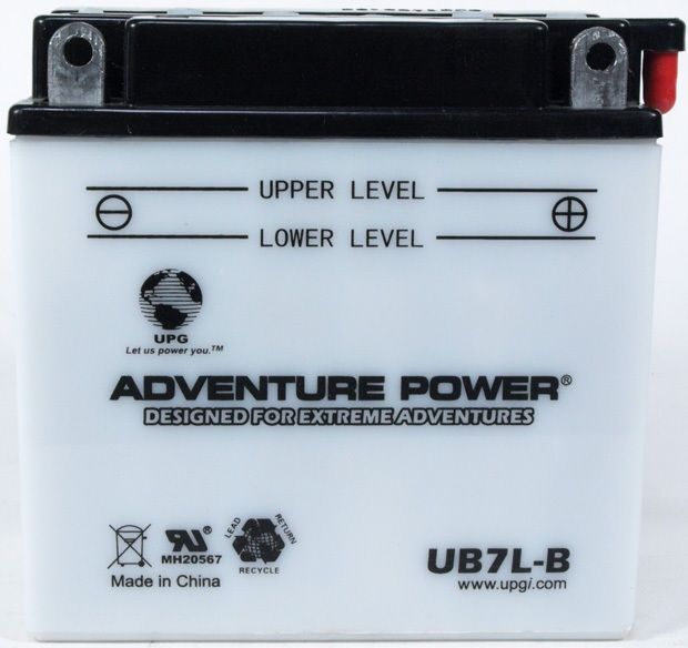 UPG Adventure Power Lead-Acid Conventional: UB7L-B, 8 AH, 12V