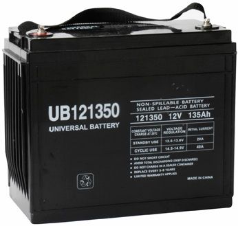 UPG Sealed Lead Acid AGM Battery UB121350 135 AH 12V