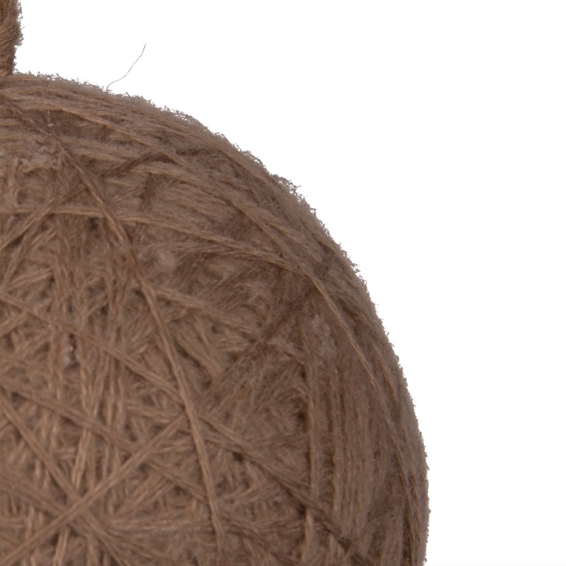 4" Natural Wool String Wrapped Ball 4/Bg