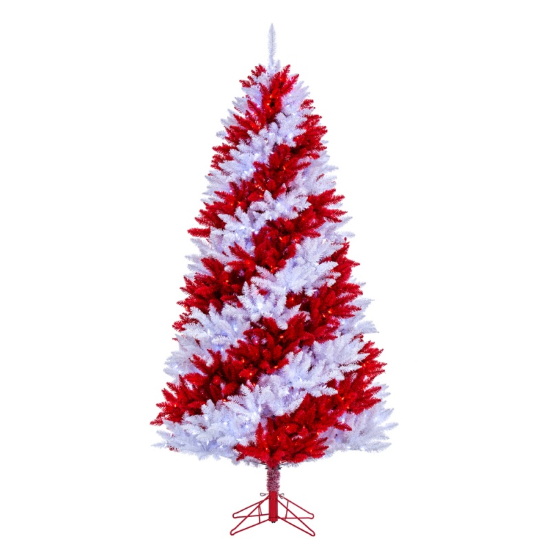 7.5' X 48" Candy Cane Led 700Pw-Red