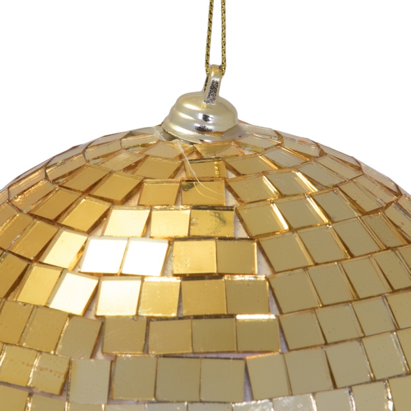 4.75" Gold Mirror Ball 4/Bag