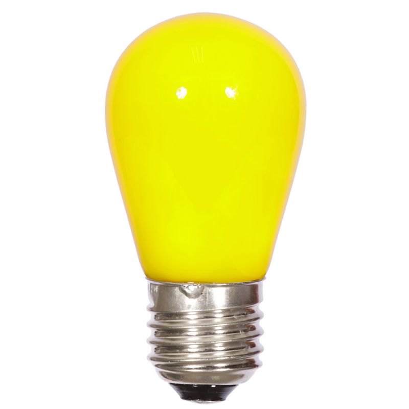 S14 Led Yellow Ceramic Bulb E26 Base 5Pk