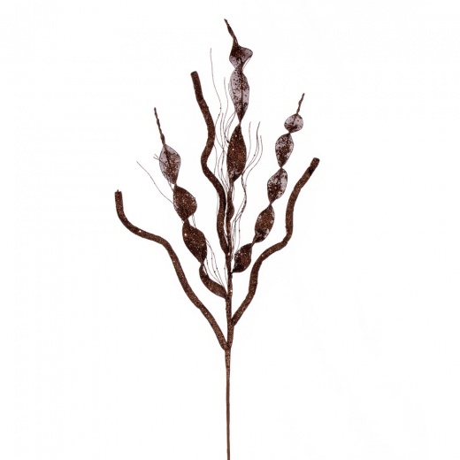 Vickerman 34" Chocolate Multi Spiral Glitter Spray