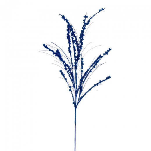 36" Blue Berry Twig Glitr Spray 6/Bg