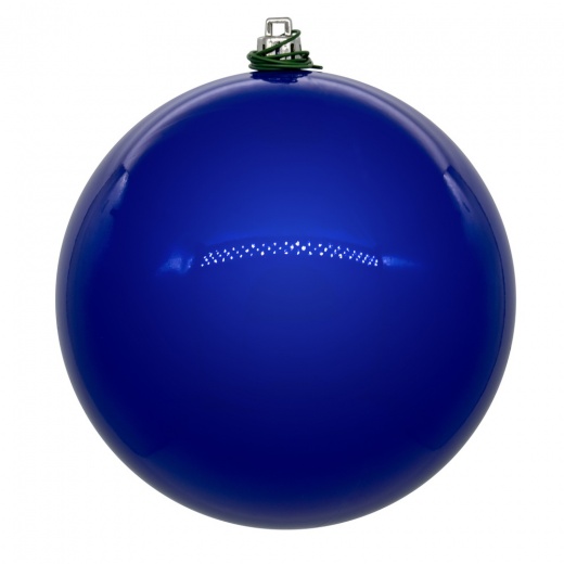 4.75" Cblt Blue Pearl Ball Uv Drill Ornament