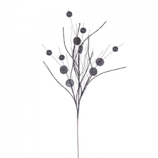 33" Pewter Ball/Coin Twig Spray
