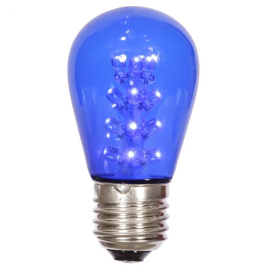 S14 Ledblue Transp Bulb E26 Base 5/Pk
