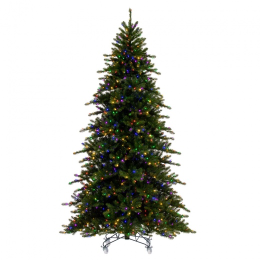 7.5' x 59" Bavarian Pine Artificial Pre-Lit Christmas Tree