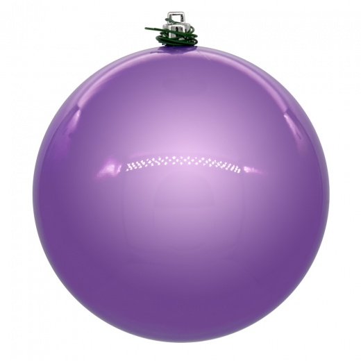 4.75" Lavender Pearl UV Drill Ball Ornament