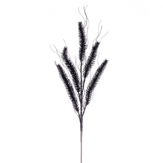 30" Pewter Wheat Glitter Spray