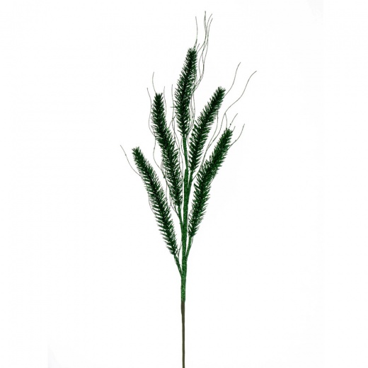 30" Green Wheat Glitter Spray