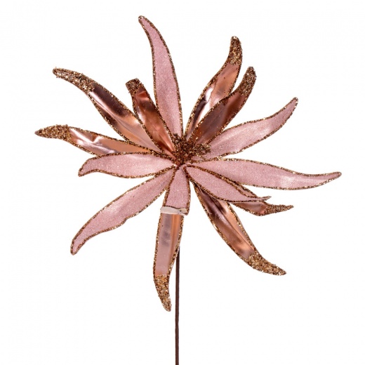 24" Rose Gold Metallic Frosted Glitter Papyruses