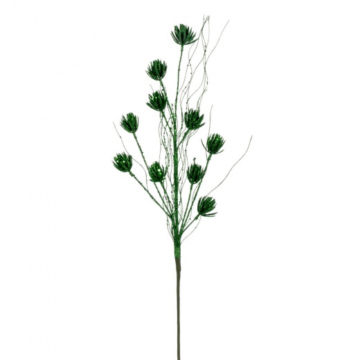 30" Green Mini Flower Glitter Spray