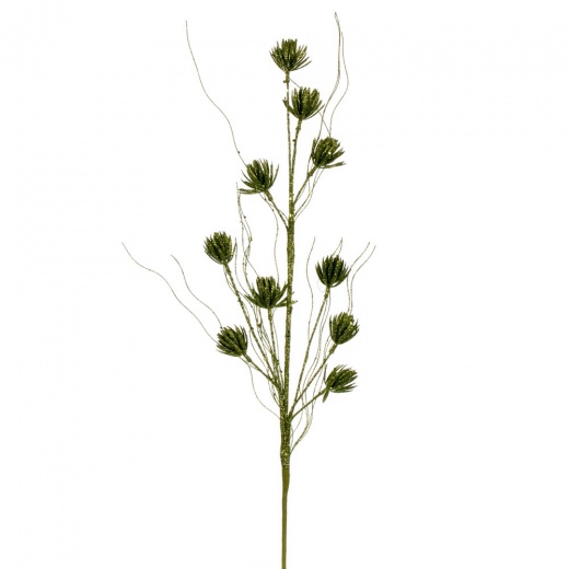 30" Lime Mini Flower Glitr Spray 6/Bg