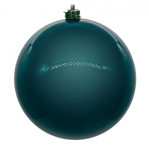 4.75" Dark Teal Pearl Ball UV Drill Ornament