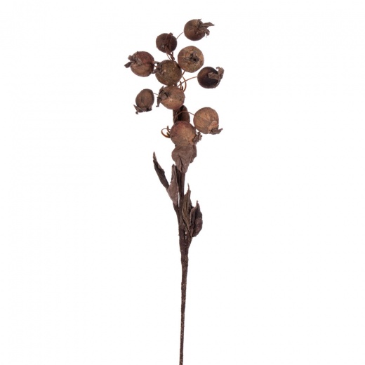 18" Rust Artificial Dried Fruit Spray 3/Bag