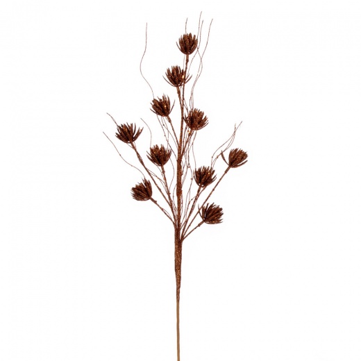 30" Copper Mini Flower Glitr Spray 6/Bg