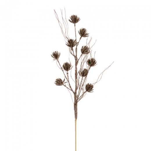 30" Champagne Mini Flower Gltr Spry 6/Bg