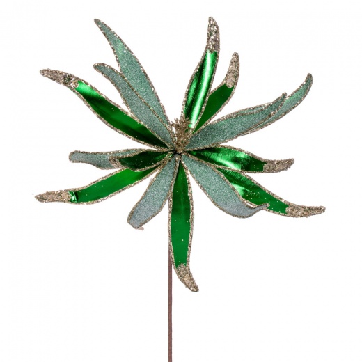 24" Emerald Metallic Frosted Glitter Papyrus