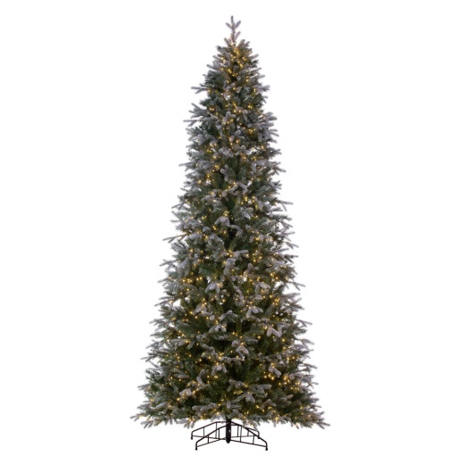 7.5' X 44" Frosted Douglas Dural 500Ww Artificial Slim Pre-Lit Christmas Tree