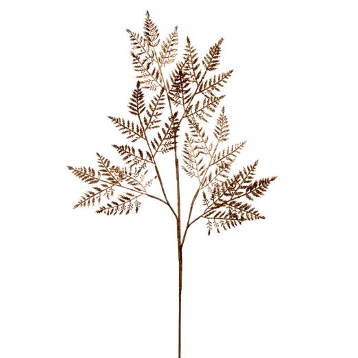 34" Gold Metallic Fern Spray 2/Bag
