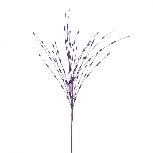 36" Purple Berry Glitr Spray 6/Bg - Vibrant Party Decorations