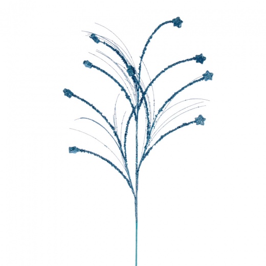 36" Baby Blue Mini Star Glitr Spray 6/Bg