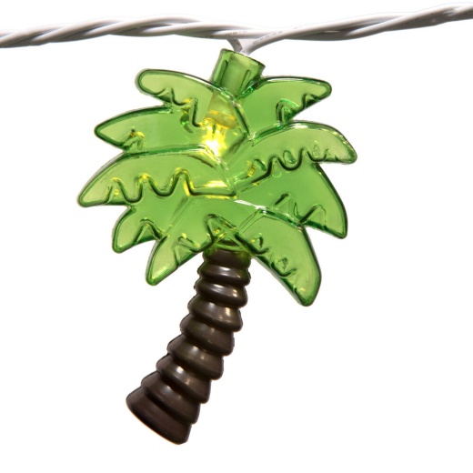Vickerman 10 Light LED Palm Tree End-Connecting Light Set