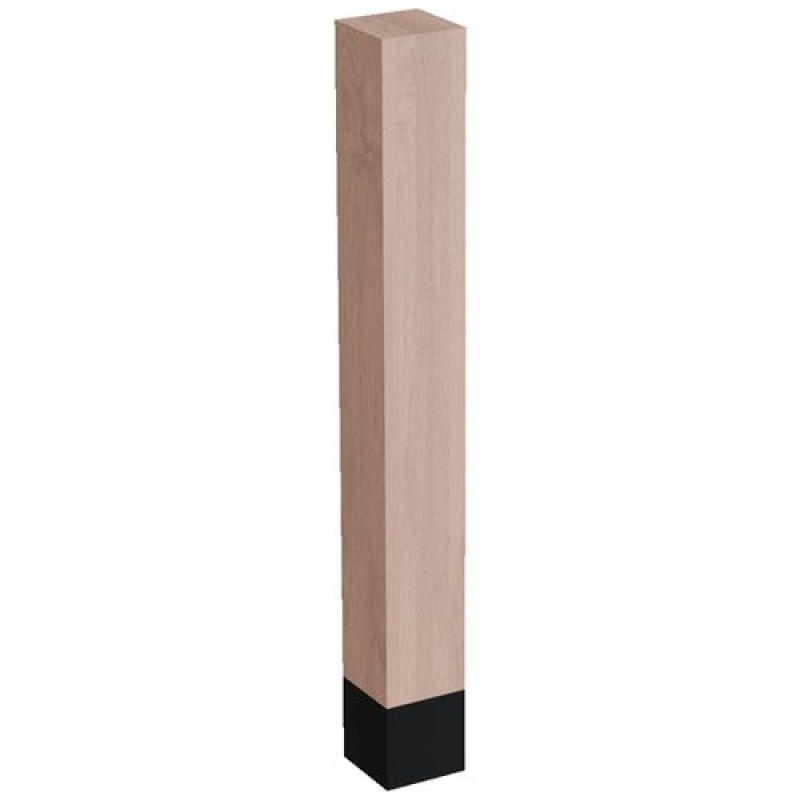 5" x 42 1/4" Square Column - Flat Black Sleeve
