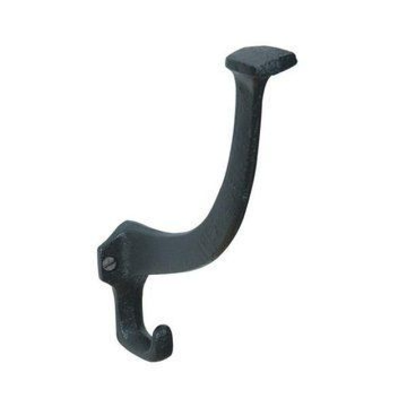 Restorers Classic Black Cast Iron Decorative Hat Coat Hook
