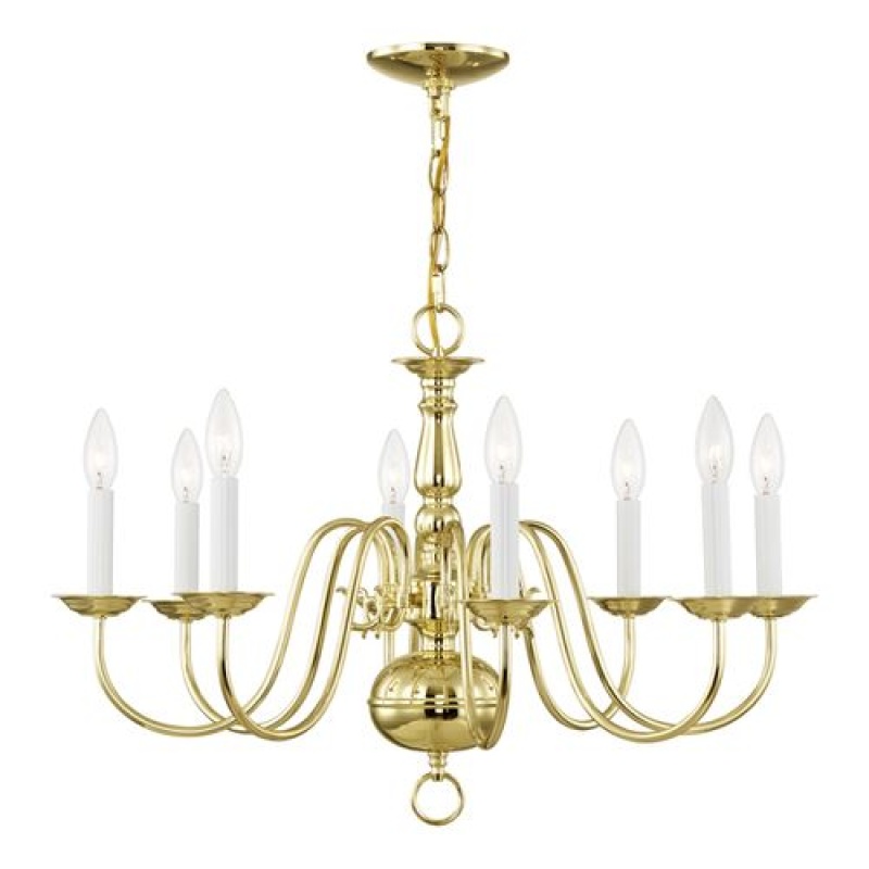Livex Lighting Williamsburgh 8-Light Medium Chandelier