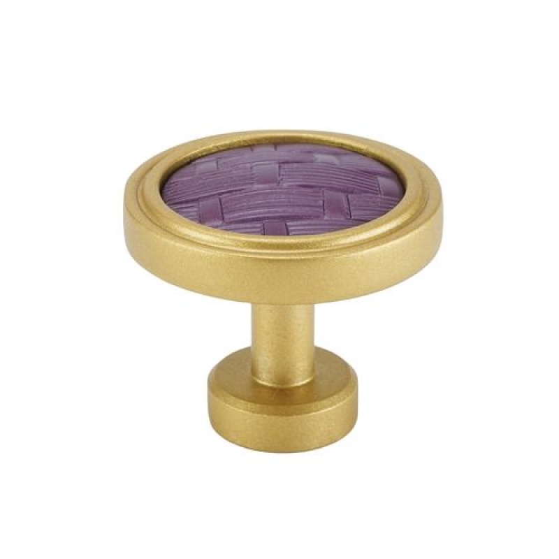 Carpe Diem Spectra Weaves Gold And Black Cherry Knob