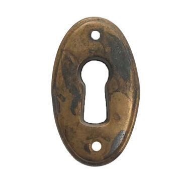 Marella Classic Vertical Oval Keyhole Escutcheon