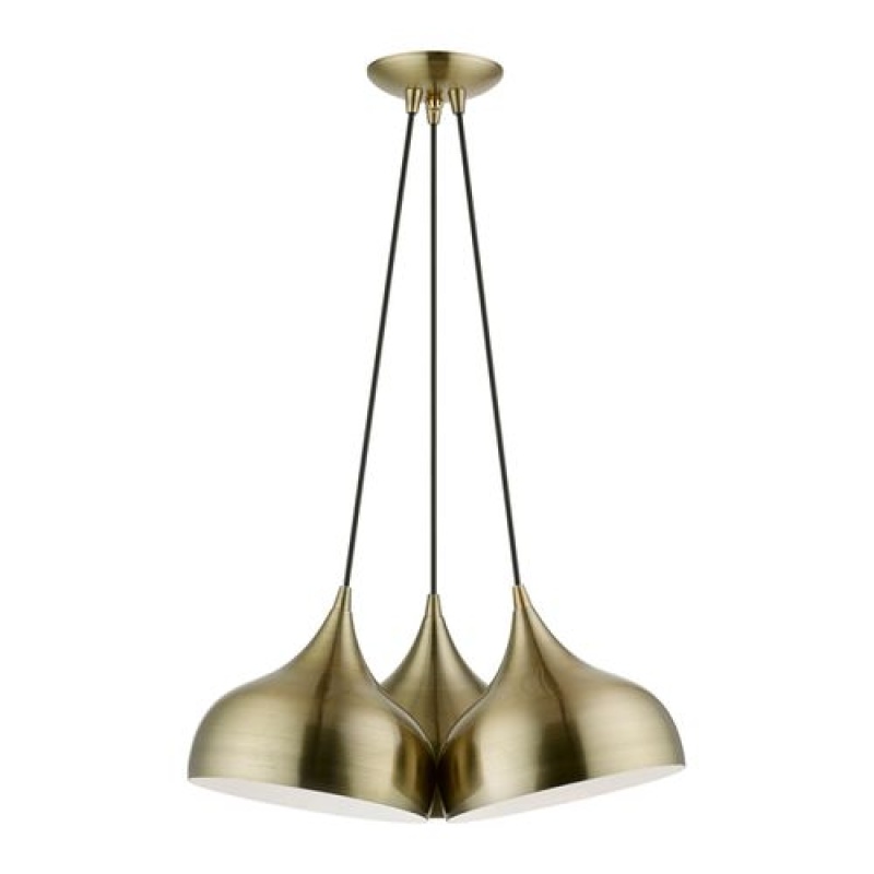 Livex Lighting Amador 3-Light Teardrop Cluster Pendant Light