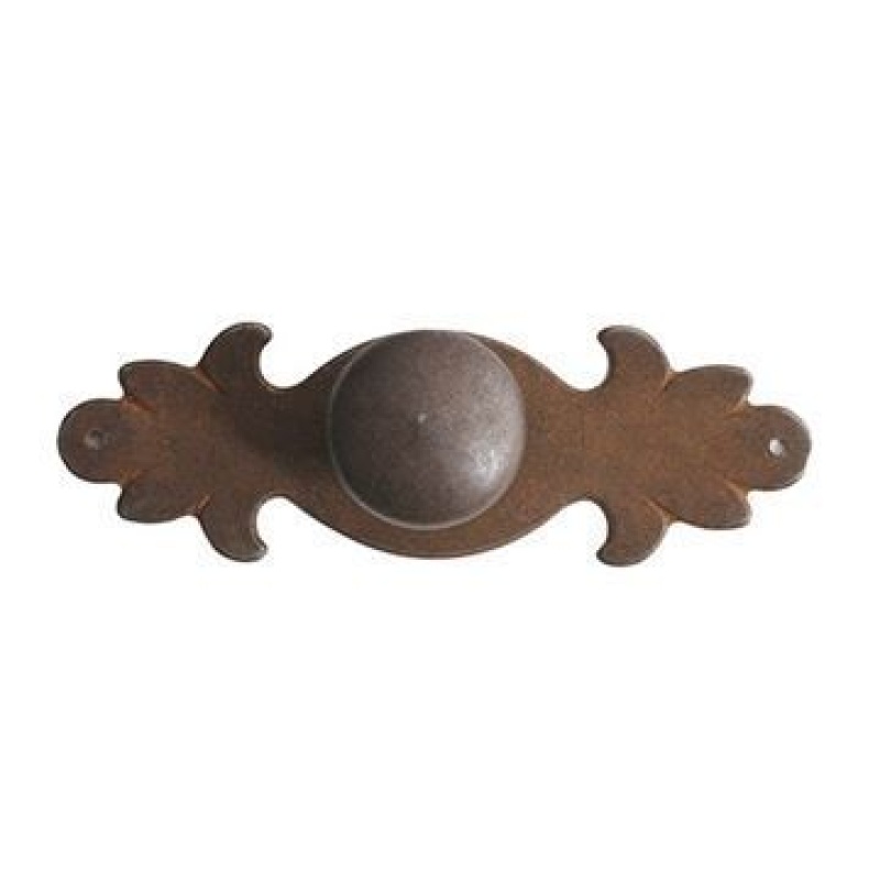 Marella Antique Round Cabinet Knob With Backplate