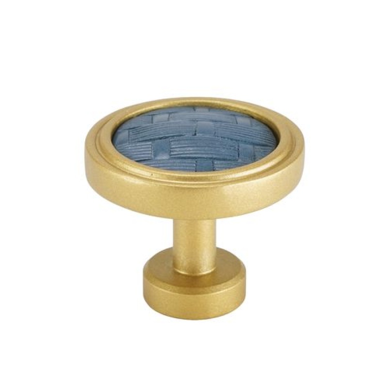 Carpe Diem Spectra Weaves Gold And Blue Titanium Knob