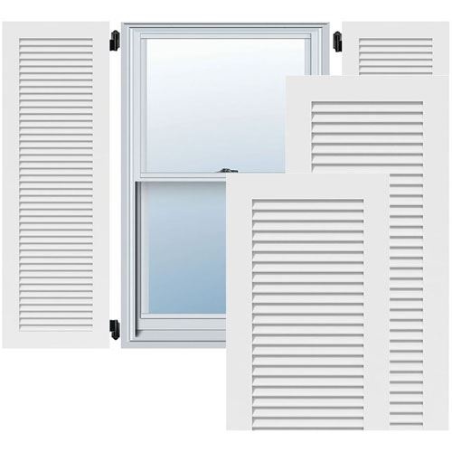 Restorers Architectural Louvered Pvc Shutters - Pair